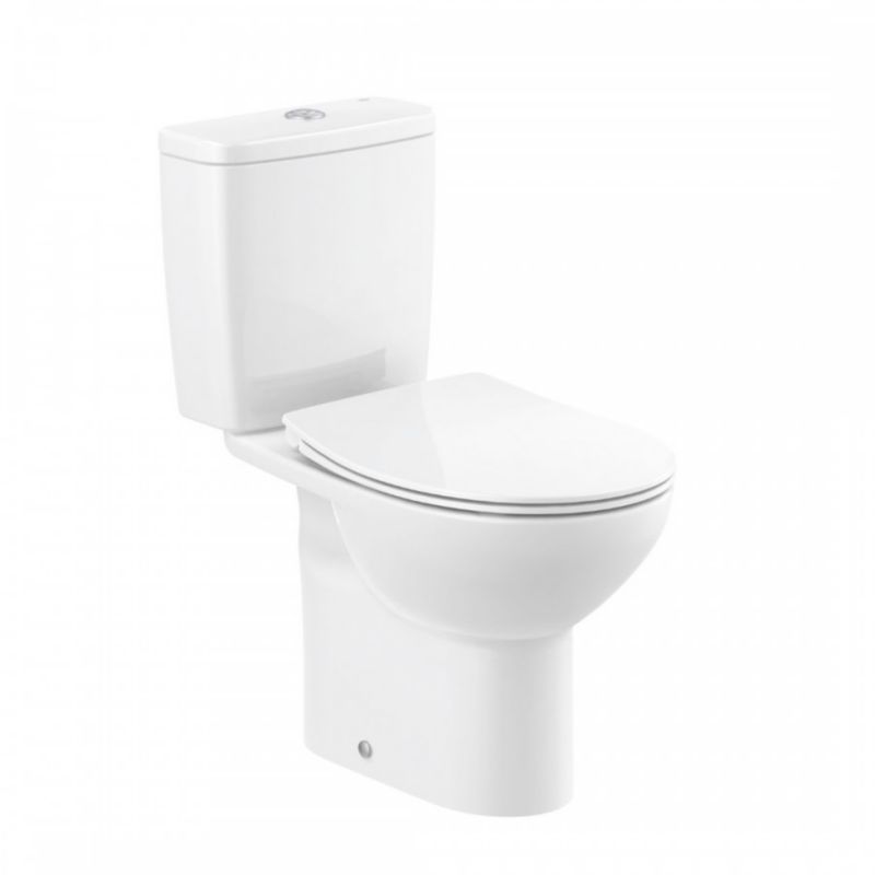 Kompakt WC Roca Victoria Rimless 36x44x45cm odpływ pionowy, biały 1szt.