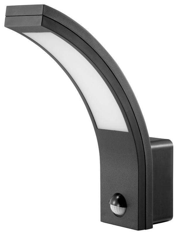 lampa elewacyjna z czujnikiem ruchu kinkiet EL HOME ML-20B7 czujnik zmierzchowy PIR 15W 4000 K 1000lm czarna 1szt.