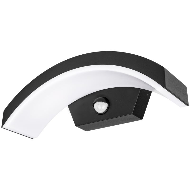 Kinkiet zewnętrzny z czujnikiem ruchu LED MasterLED Bella 9W IP54 4000K lampa ścienna czarna 1 szt.
