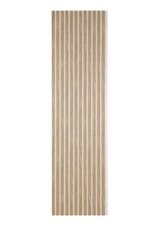 Lamele Ścienne na Płycie Białej SunWood 275x55cm Panele Dekoracyjne Dąb Sonoma 1 szt.