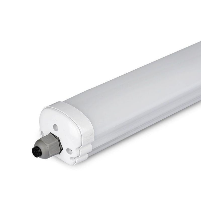 Oprawa liniowa do garażu warsztatu V-TAC 1249 biała LED 36W 4000K 4320lm hermetyczna IP65 wym: 5,8 x 120 x 6,5 cm - 1 szt.