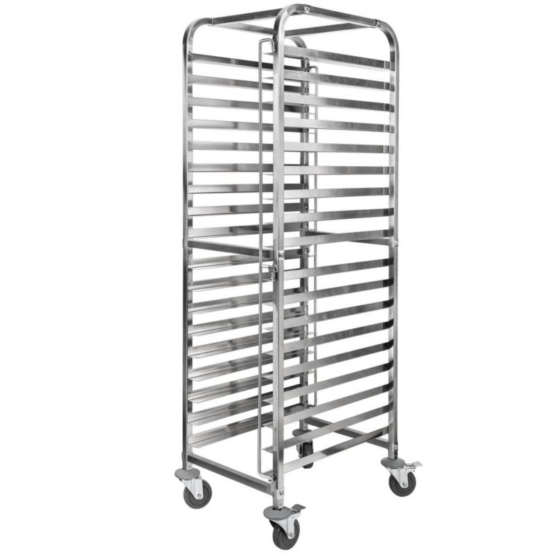 Wózek Mega-M transportowy na tace pojemniki GN stal nierdzewna 18 półek 62x47x174 cm 1szt.