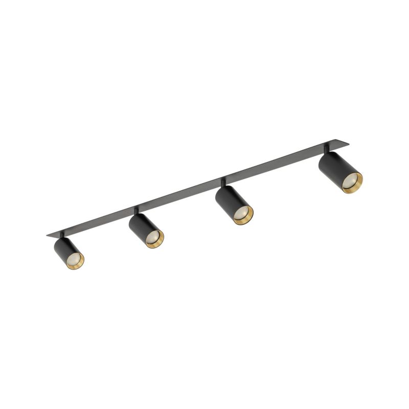 Spot TK-Lighting Amis czarna listwa regulowana 4Xgu10 Podtynkowy kolorowe wymienne końcówki - 1szt.