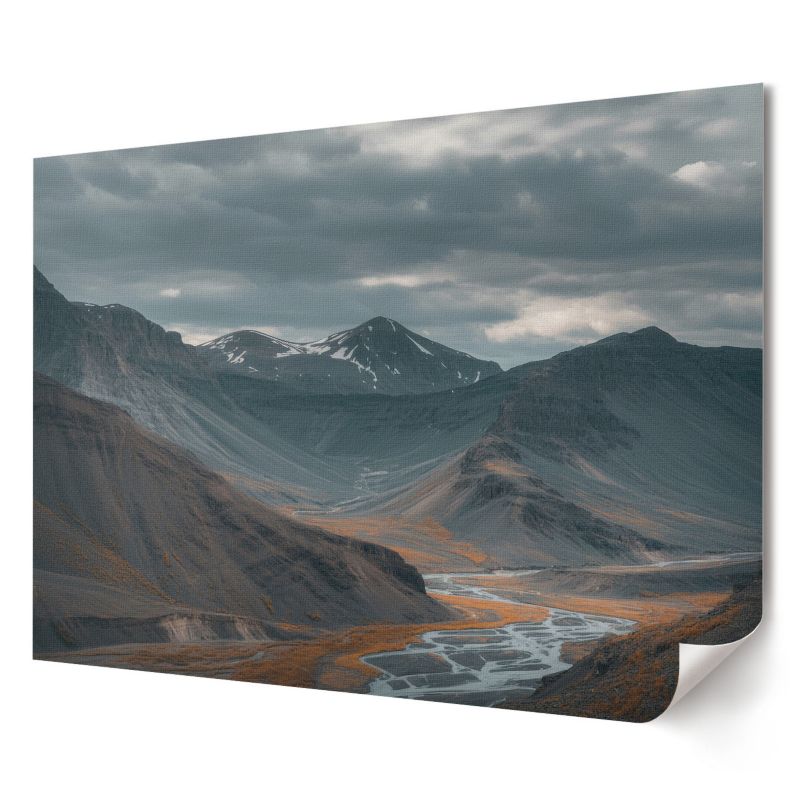 Plakat canvas Wallfluent Format A2 Górski pejzaż Artysta E. 1 szt.