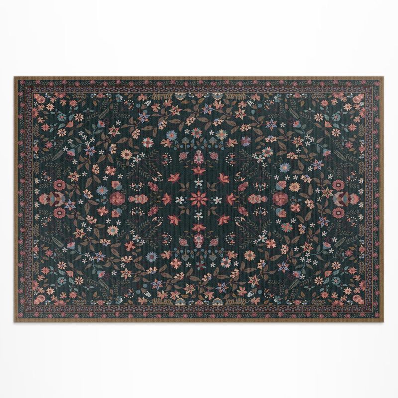 Balkonowy Dywan Winylowy UV Wallfluent 100x150 cm Delikatny kwiatowy pełen kolorów 1 szt.
