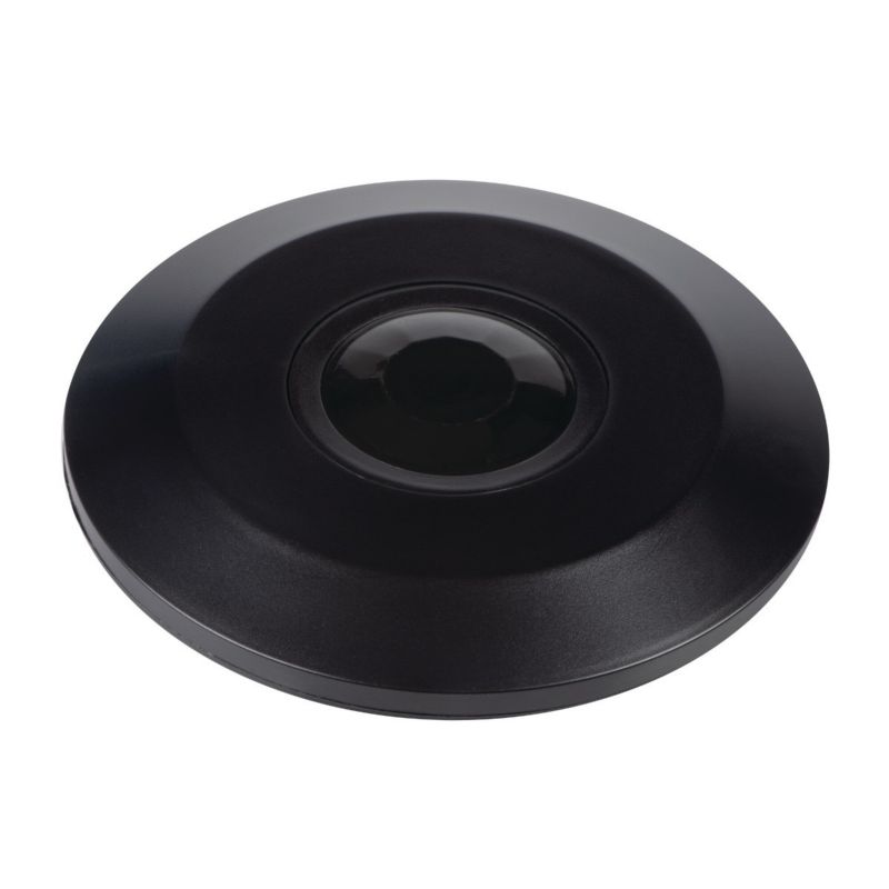 Czujnik ruchu Kanlux podczerwień PIR czarny do 6 metrów sufitowy natynkowy IP20 wym: 2,7 x 11,5 x 11,5 cm - 1 szt.