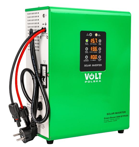 Przetwornica VOLT POLSKA solarna GREEN BOOST 3000 do grzałki bojler grzania wody z paneli bypass 1szt.
