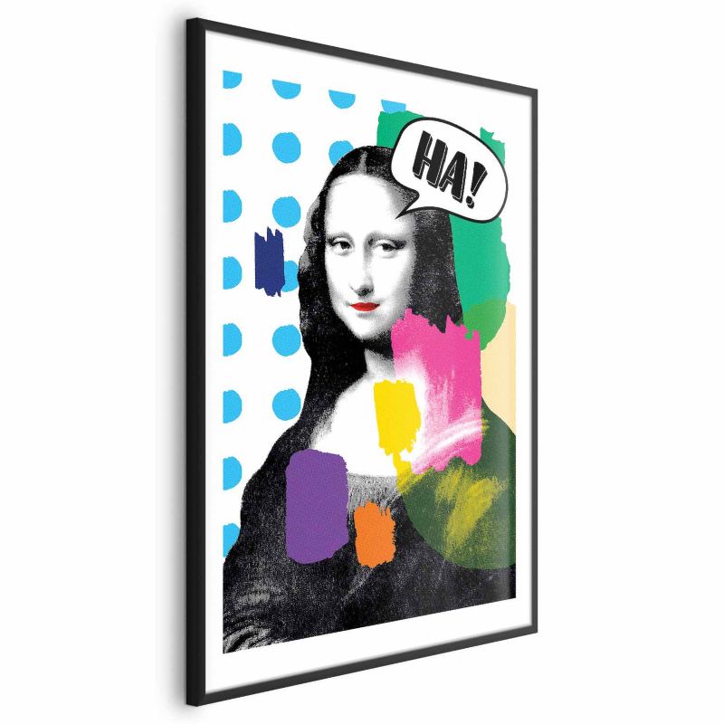 Plakat Artgeist Mona Lisa Pop-art 60x90 cm z ramą czarną 1 szt