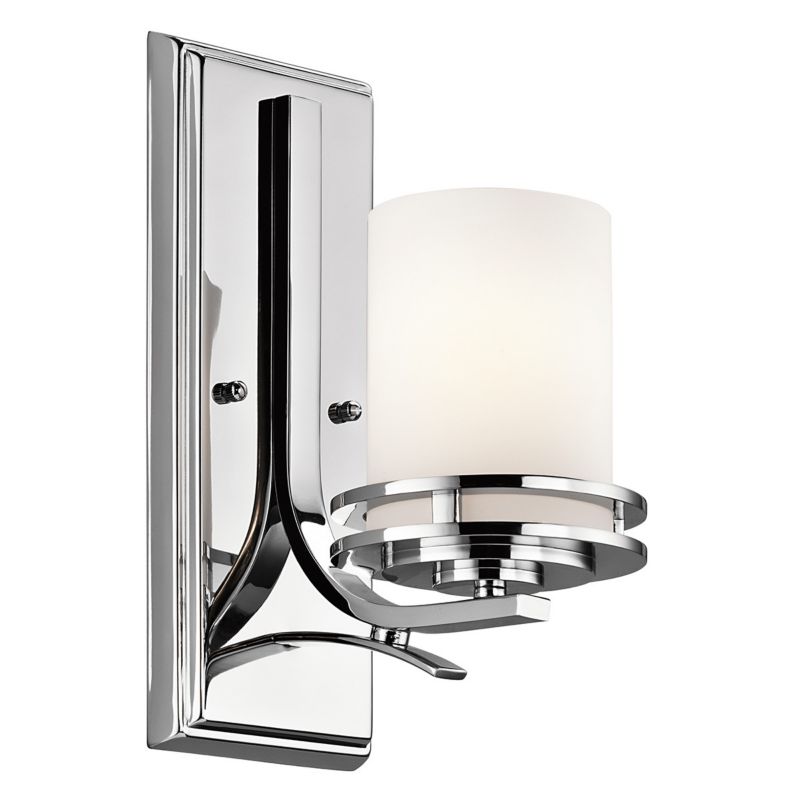 Kinkiet ścienny Kichler Hendrik polerowany chrom do łazienki 1 x G9 x 3W IP44 wym: 30,6 x 12,7 x 20,2 cm - 1 szt.