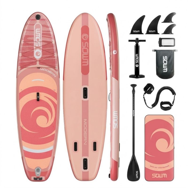 Sup COIL deska pompowana do pływania paddle stand up zestaw 320cm brzoskwinia 1szt.