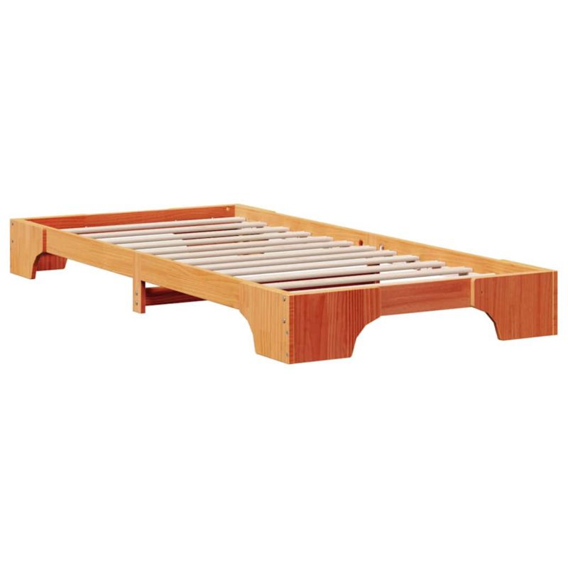 Rama łóżka WaszeMeble 90x190 cm Woskowy brąz sosna WM-872886 1 szt.