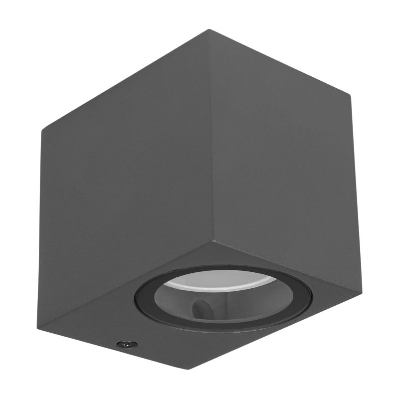 Kinkiet zewnętrzny GU10 LED MasterLED Lida IP44 lampa oprawa ścienna szara 1 szt.