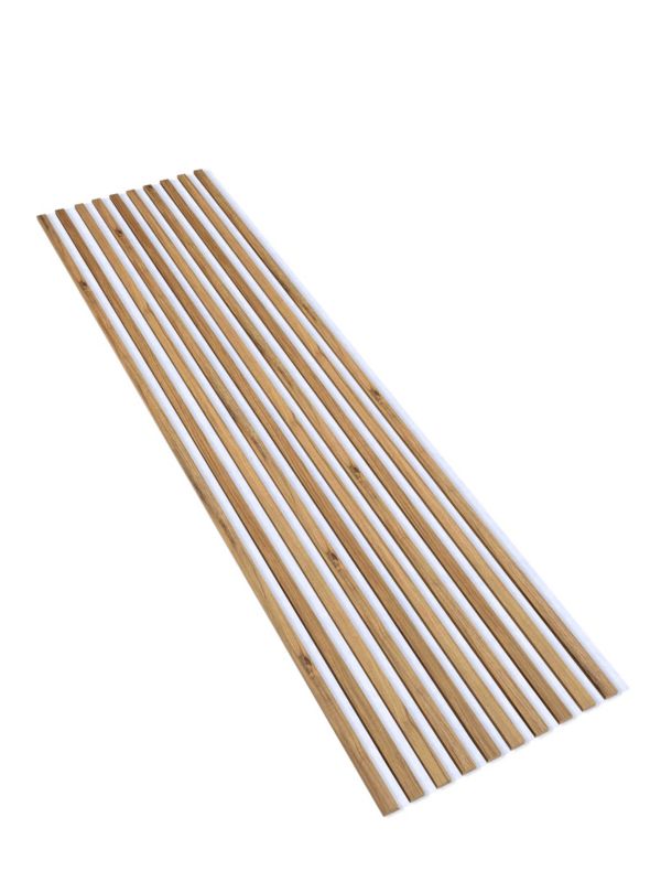 Lamele Ścienne na Białym Filcu SunWood 275x58cm Panele Dekoracyjne Dąb Catania 1 szt.