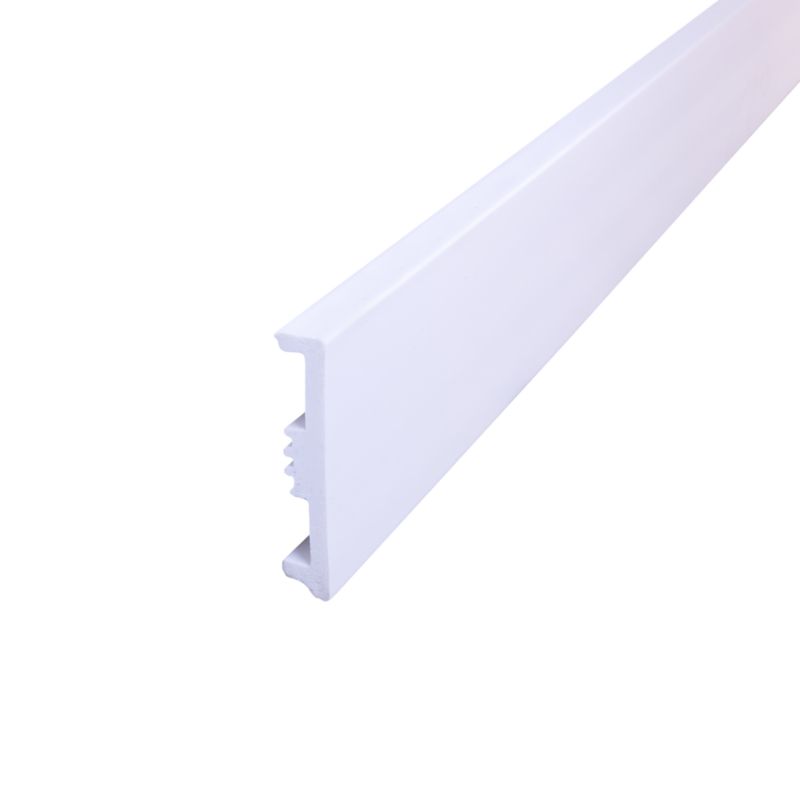 Listwa przypodłogowa GoodHome Avilia 80 mm biała