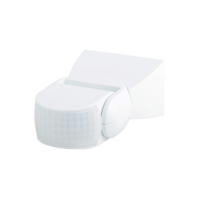 Czujnik ruchu i zmierzchu Ecolight podczerwień PIR biały do 12 metrów ścienny natynkowy IP65 wym: 5,3 x 8 x 9,5 cm - 1 szt.