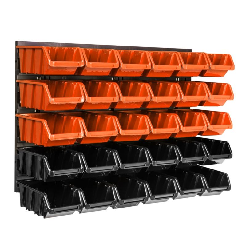 Tablica narzędziowa botle 58 x 39 cm ścianka warsztat 30 kuwet garaż uchwyty haki 1 szt