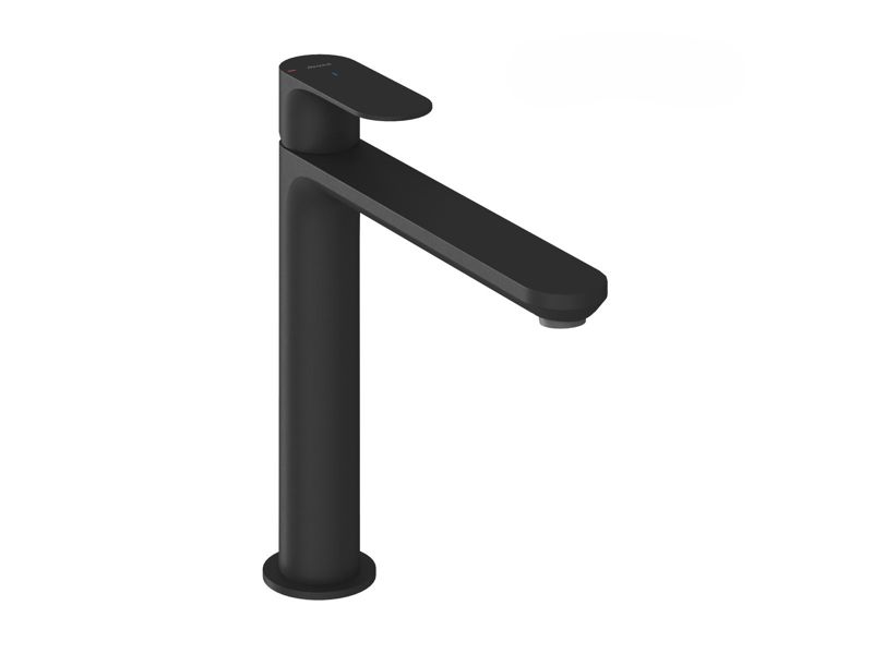 Bateria umywalkowa Ravak stojąca Eleganta BeCool EL 014.11BLM 220 mm bez korka, czarny mat 1 szt
