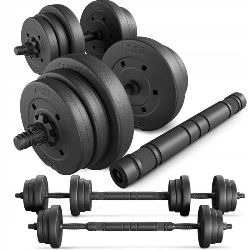 Hantle Trex regulowane bitumiczne sztanga 20kg zestaw hantli 2x10kg 1 szt