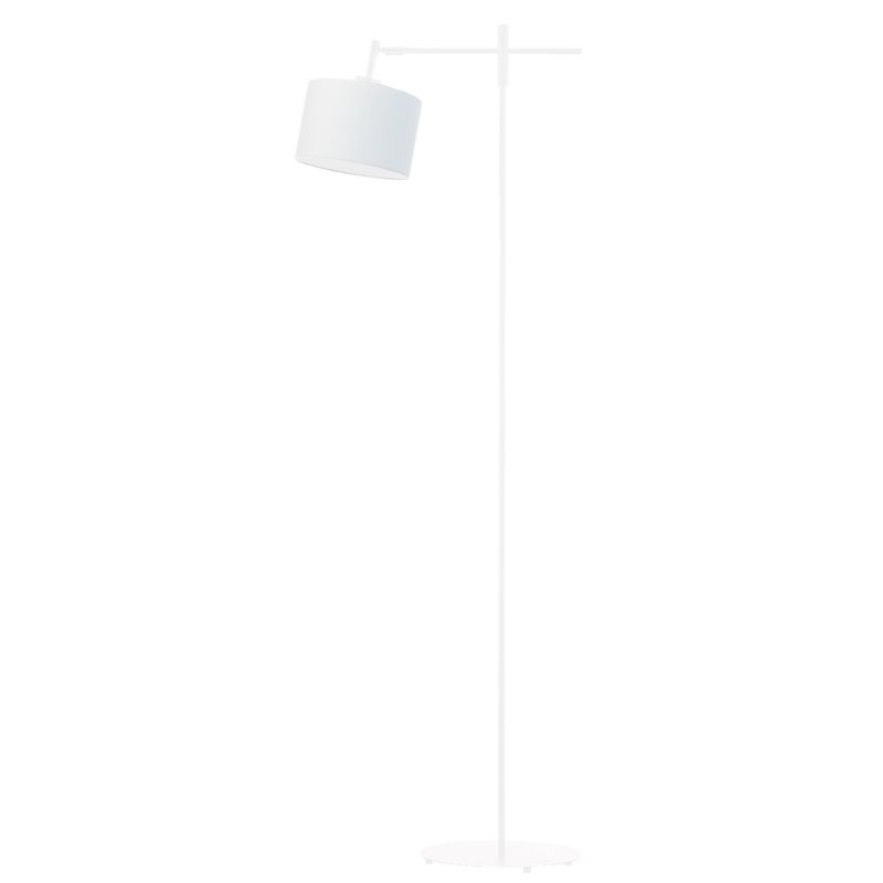 Lampa stojąca Volta Light Factory podłogowa przegubowa regulowana z abażurem biały/biały walec 17cm SALIX 1szt.