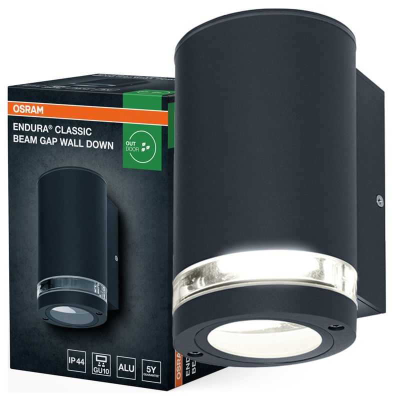 Kinkiet Ogrodowy Endura Osram Lampa Elewacyjna Zewnętrzna GU10 Szara IP44 1 szt.