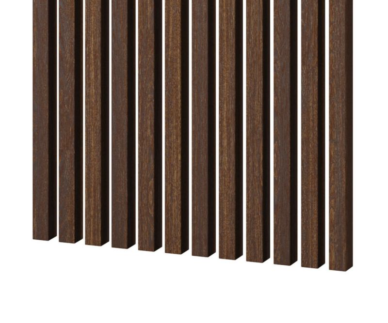 Lamele ścienne pojedyncze 30x38 mm Mebano PRO orzech 12 szt.