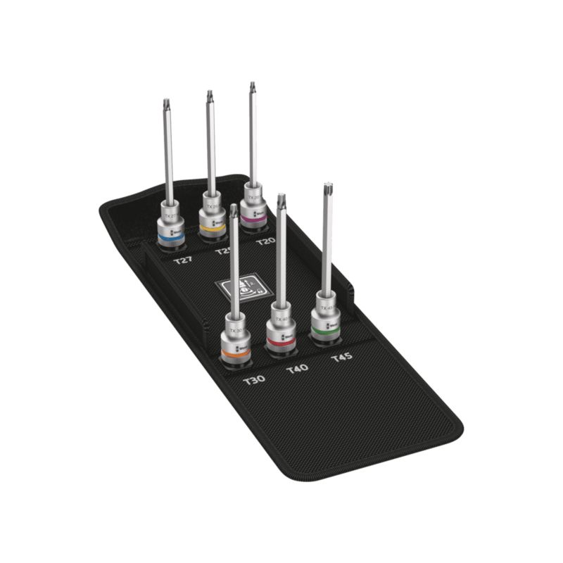 Zestaw kluczy nasadowych Wera Zyklop 1/2" TORX HF z funkcją przytrzymywania, 6 części, 05004211001, 1szt.