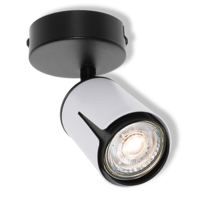 Lampa Ścienna Osram Sufitowa Kinkiet Spot Ruchoma Reflektor GU10 Biała Czarna COLLAR 1 szt.