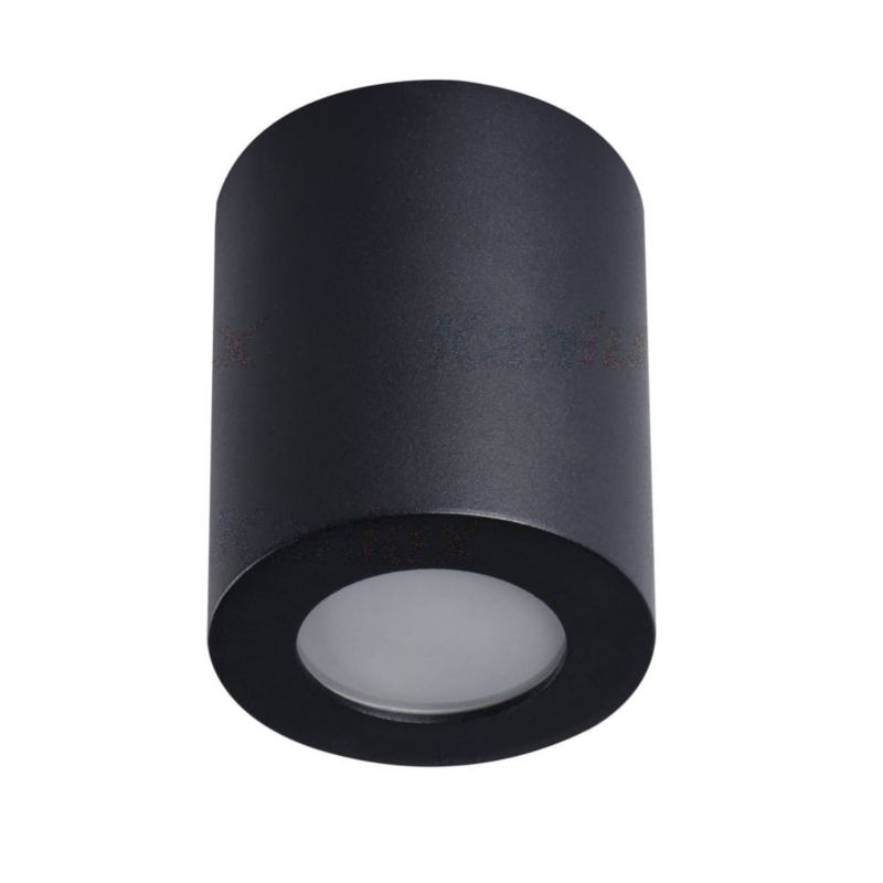 Reflektor spot Kanlux Sani czarny do łazienki 1 x GU10 x 10W IP44 wym: 8 x 8 cm - 1 szt.
