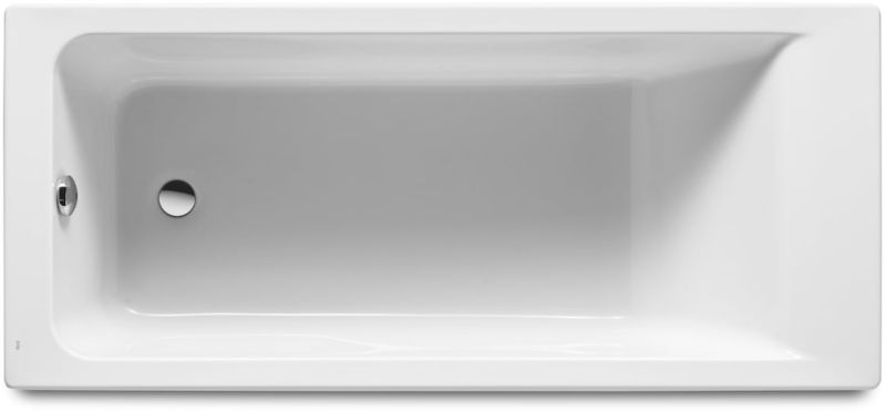 Wanna prostokątna Roca Easy 140x70 cm 147 l z nogami akrylowa biała 1 szt.