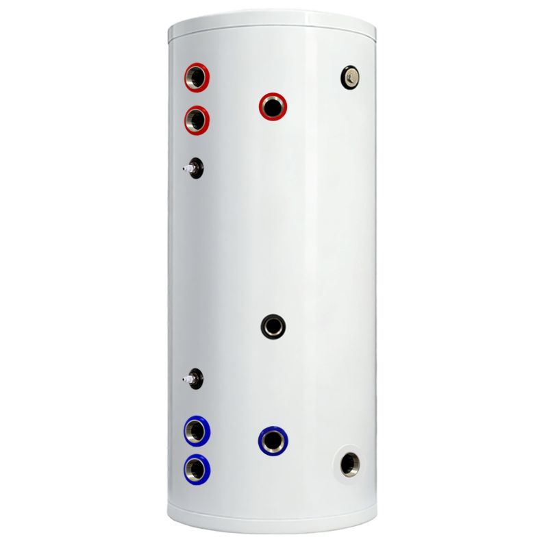 Zasobnik CWU TECHGLOBE 250L nierdzewny 2 wężownice (1,8 + 2,6) m² zbiornik bojler 1 szt.