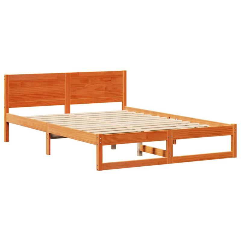 Rama łóżka WaszeMeble 160x200 cm Woskowy brąz sosna WM-873267 1 szt.