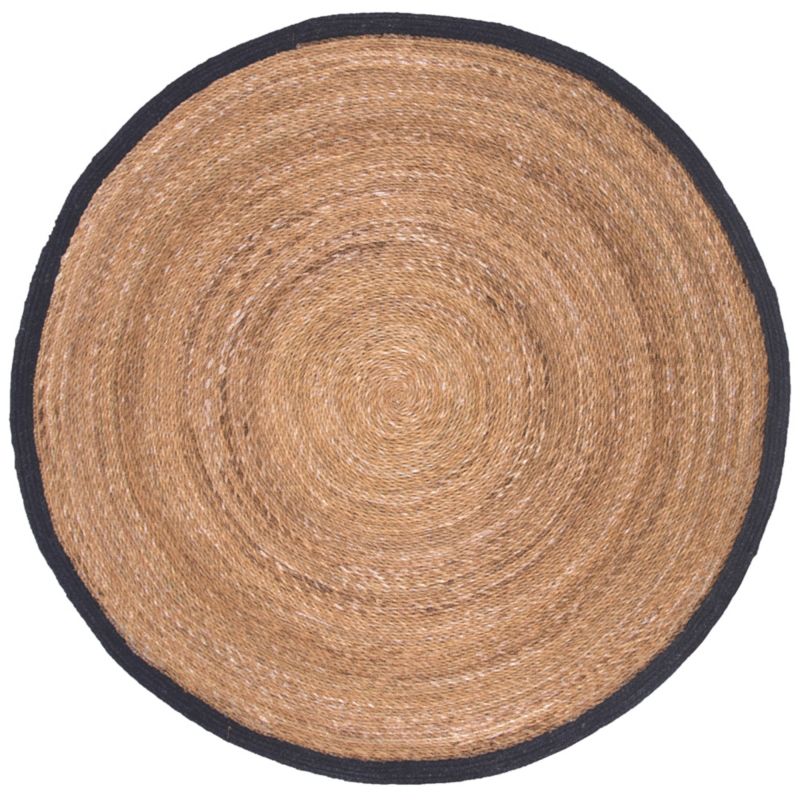 Dywan okrągły Direct Home and Garden WICKER czarny 120 cm 1 szt.