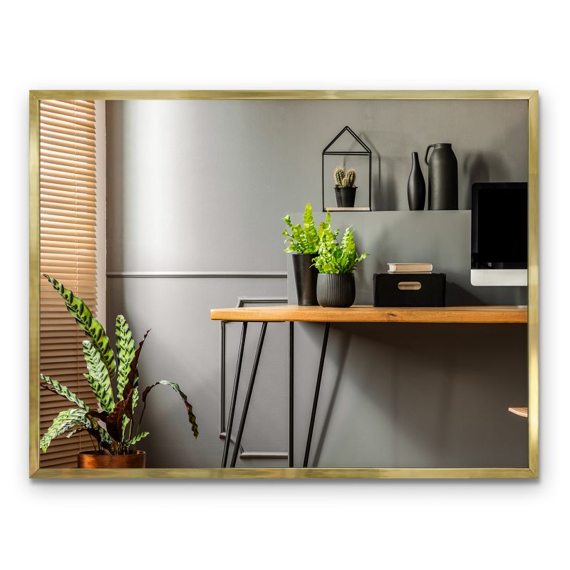 Lustro w ramie Tulup 80 x 60 cm Złota rama 1 szt.
