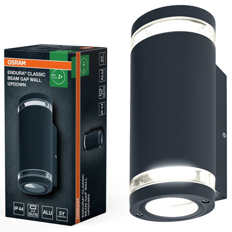 Kinkiet Ogrodowy Endura Osram Lampa Zewnętrzna GU10 Szary IP44 1 szt.