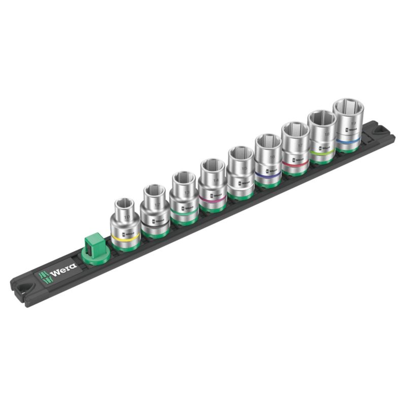 Listwa magnetyczna Wera C 4 na zestaw kluczy nasadowych Zyklop 1/2", 9 części, 05005460001, 1szt.