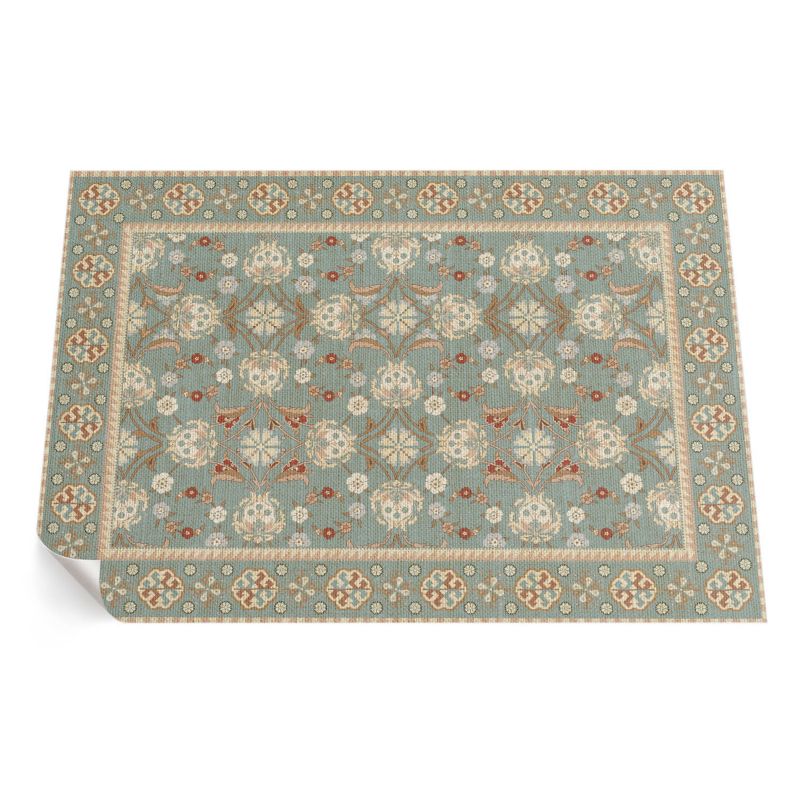 Dywan Winylowy Z Nadrukiem ArtPrintCave 150x225 cm Vintage kwiatowy wzór roślinne ornament 1 szt.