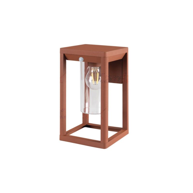 Kinkiet zewnętrzny z czujnikiem Kanlux Vimo brązowo-transparentny 1 x E27 x 15W IP44 wym: 27 x 16,5 x 15 cm - 1 szt.