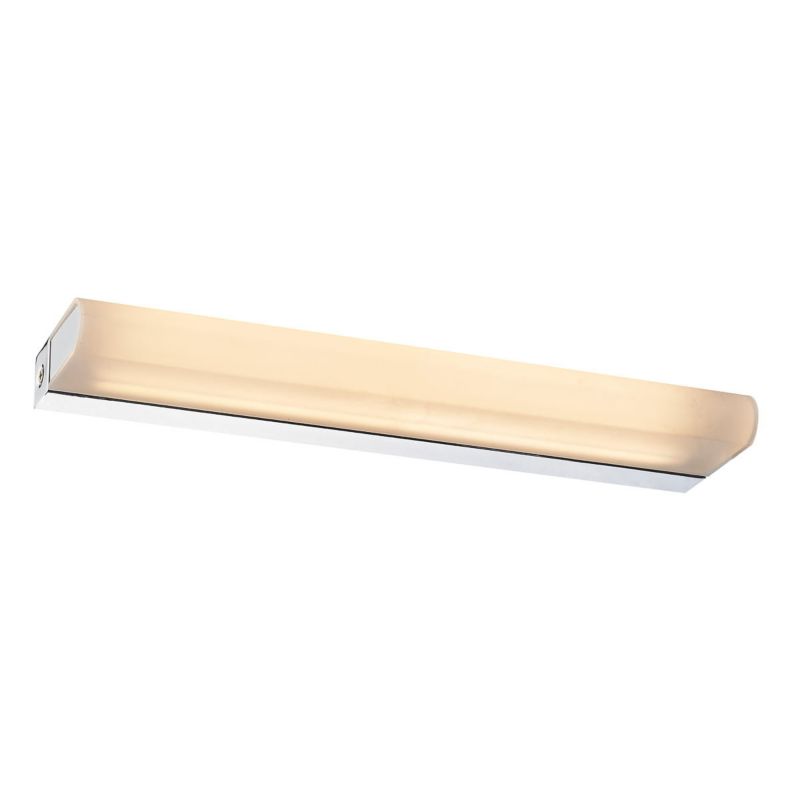Kinkiet ścienny Italux Melomi chromowany biały do łazienki LED 12W 3000K 1230lm IP44 wym: 4 x 35 x 8,2 cm - 1 szt.