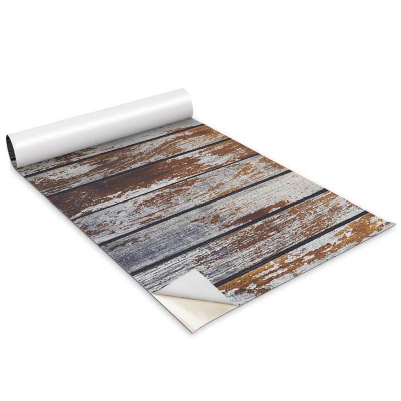 Okleina Meblowa Do Sypialni I Garderoby Wallfluent 100x50 cm Stare poniszczone deski Okleina Na Biurko I Regał 1 rol.