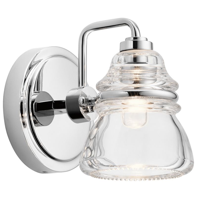 Kinkiet ścienny Kichler Talland polerowany chrom do łazienki 1 x G9 x 3W IP44 wym: 16,3 x 12,7 x 17,5 cm - 1 szt.