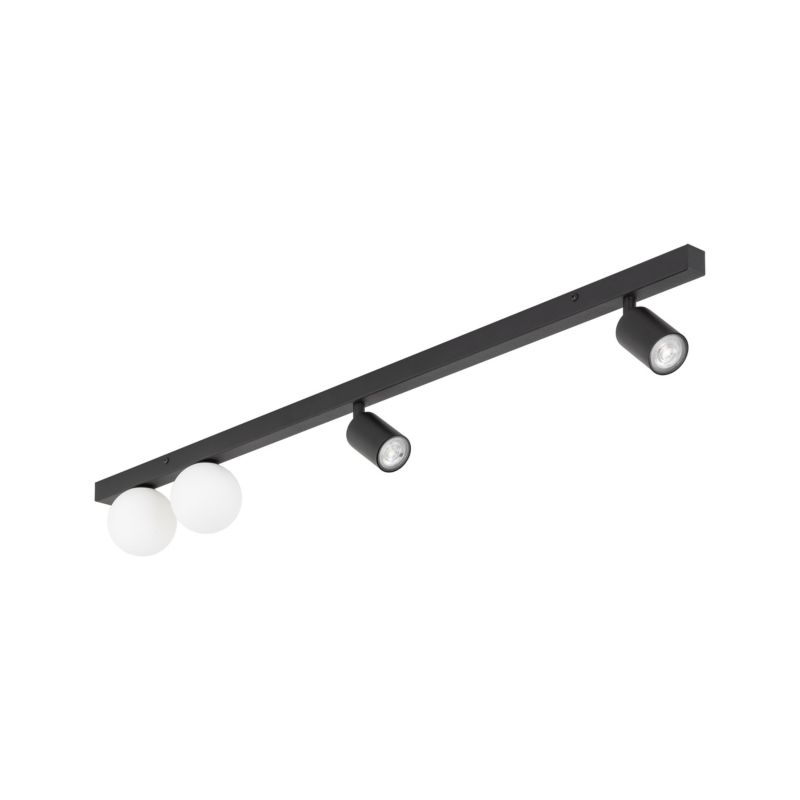 Spot TK-Lighting Vox listwa 115cm Lampa Sufitowa 2x regulowane spoty gu10 2x kule mleczne - 1szt.