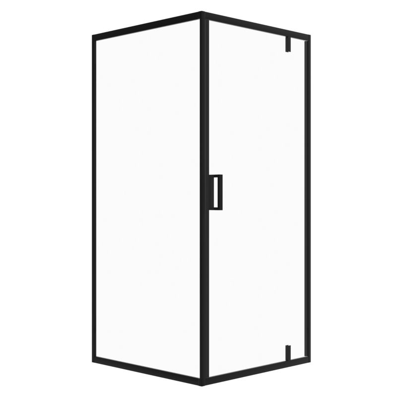 Kabina prysznicowa 90x90 kwadratowa uchylna IBERIS SEVANTE czarna 1 szt.