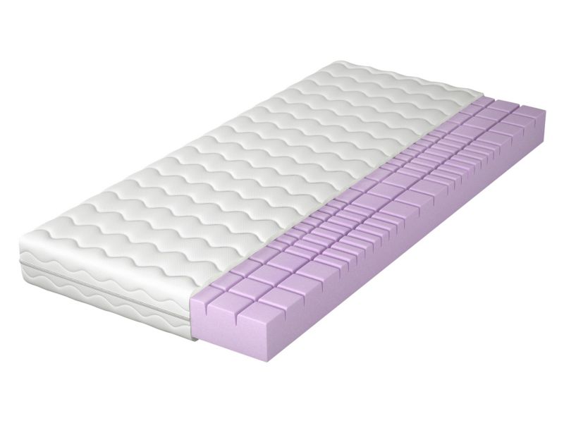 Dwustronny materac MIRJAN 24 piankowy Linnove 15 cm biały 80x200 cm 1 szt.