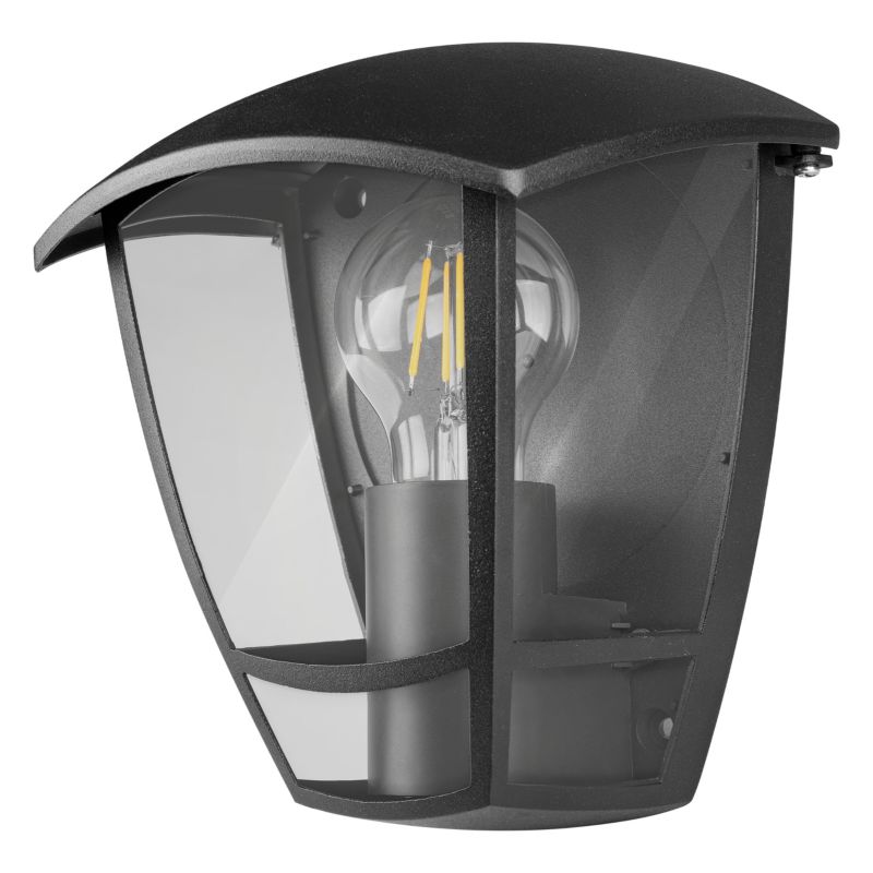 Kinkiet zewnętrzny E27 LED MasterLED Niko IP44 elewacyjny czarny lampa zewnętrzna 1 szt.