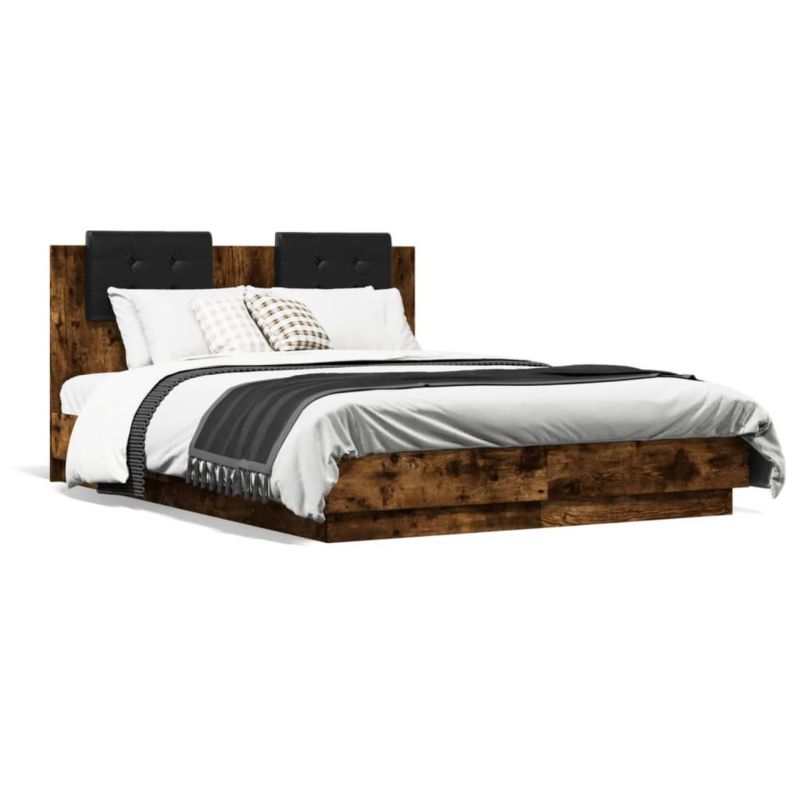 Łóżko drewniane WaszeMeble 120x190 cm brązowe WM-3209965 1 szt.