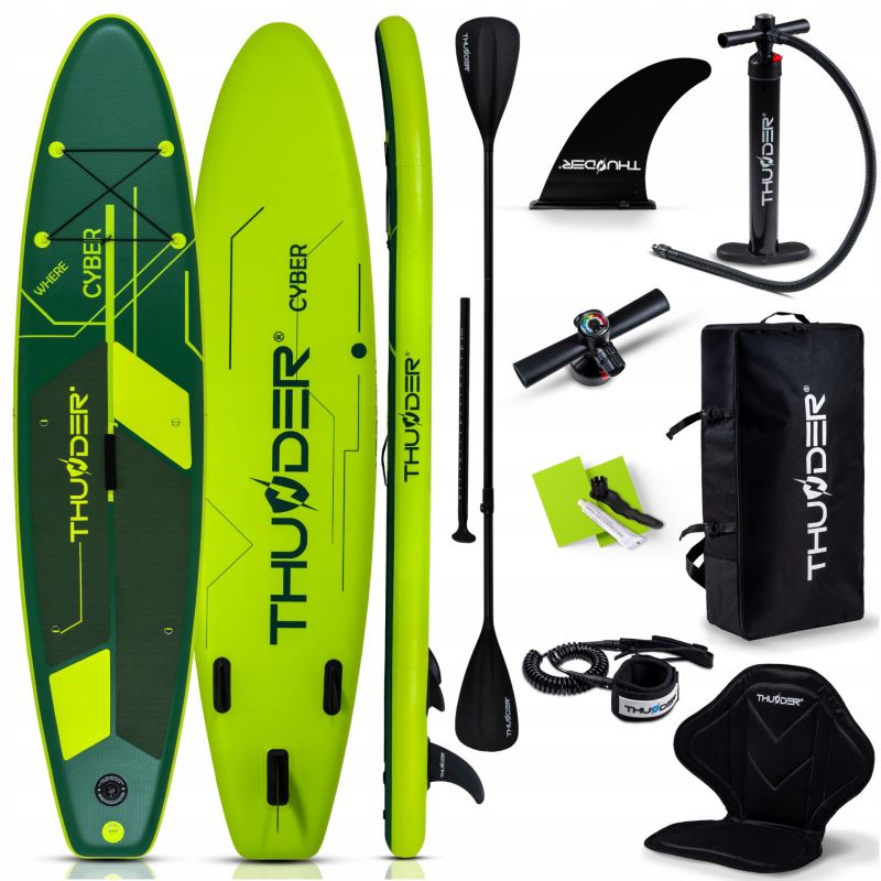 Deska SUP 320 cm pompowana do pływania Thunder wytrzymała solidna wiosło i zestaw akcesoriów 1szt.
