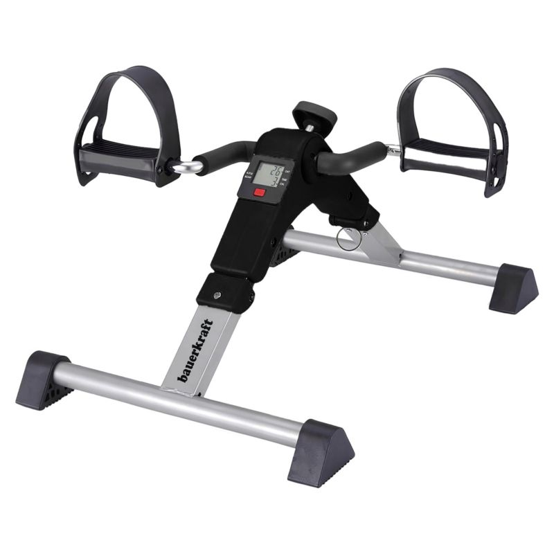 Rowerek treningowy Bauerkraft składany rotor 2w1 wyświetlacz LCD czarny 1 szt.
