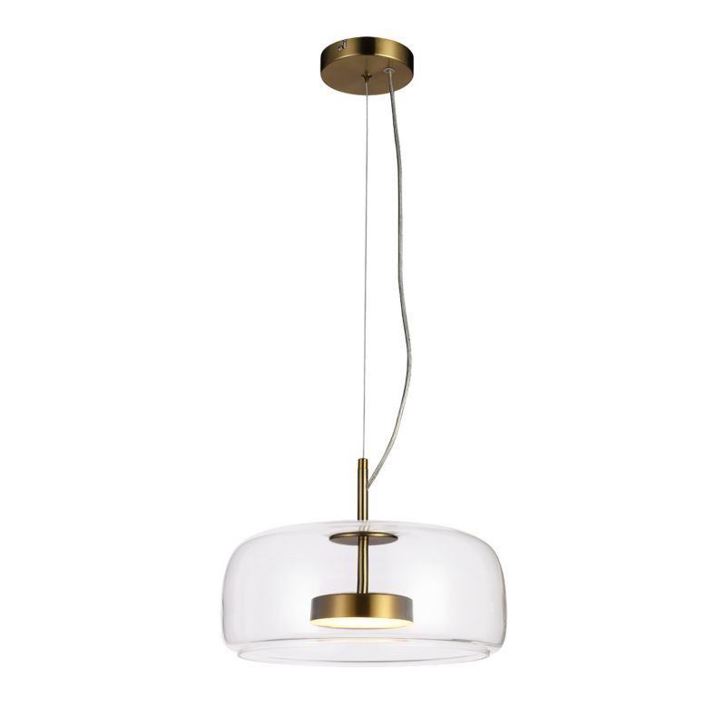 Lampa wisząca Italux CASTE złota 1 x LED 10W 850lm wym:120x33x33cm IP20 -1 szt.