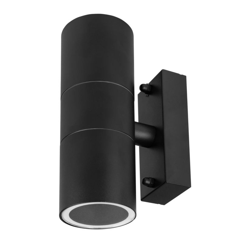 Kinkiet zewnętrzny GU10 LED MasterLED Elor 16cm IP44 lampa elewacyjna czarna 1 szt.