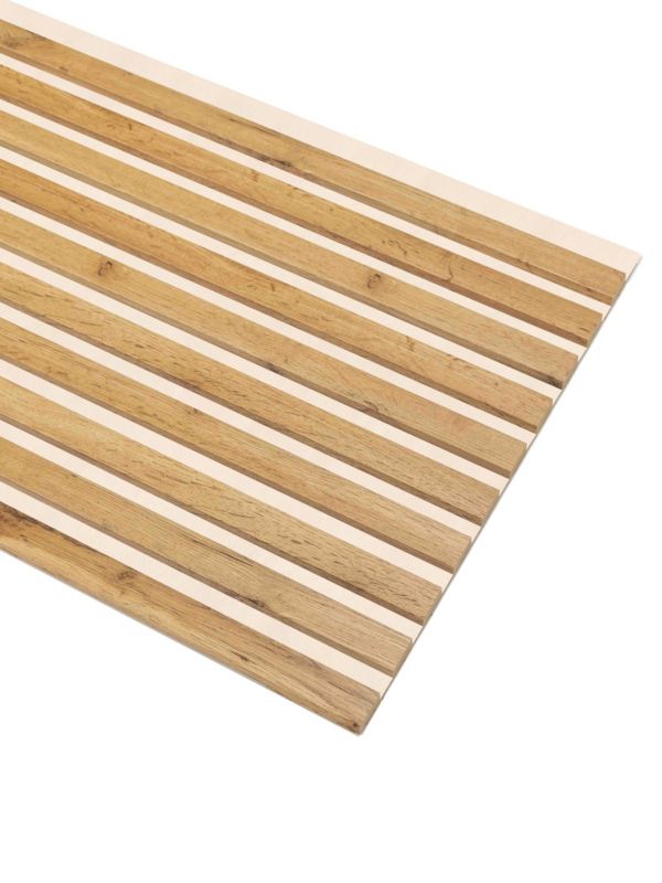 Lamele Ścienne na Beżowym Filcu SunWood 275x46cm Panele Dekoracyjne Dąb Wotan 1 szt.